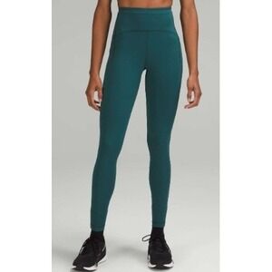 Lululemon Swift Speed High-Rise Tight 28" Brushed Luxtreme Green Jasper size 14
